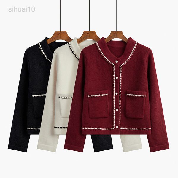 knitted vest women 2022 autumn long sleeves women sweater vest female single button pull femme black/red l220725, White
knitted vest women 2022 autumn long sleeves women sweater vest female single button pull femme black/red l220725, White