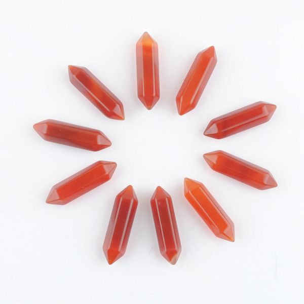 red agate gemstone hexagonal pillar pointed reiki chakra natural stone no hole pendant beads jewelry wholesale 30x8mm du3388, Black
red agate gemstone hexagonal pillar pointed reiki chakra natural stone no hole pendant beads jewelry wholesale 30x8mm du3388, Black