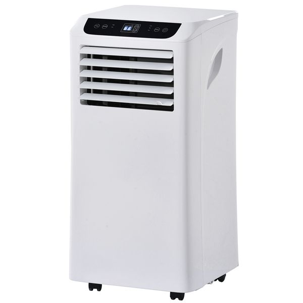 

portable air conditioner with remote control 8000 btu compact home ac cooling unit with dehumidifier & fan modes complete window mount exhau