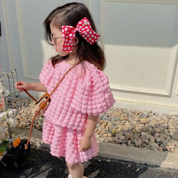 clothing sets baby girl set pink suit 2022 summer sweet wind cherry blossom powder bubble skirt princess blouse two-piece setclothing, White
clothing sets baby girl set pink suit 2022 summer sweet wind cherry blossom powder bubble skirt princess blouse two-piece setclothing, White