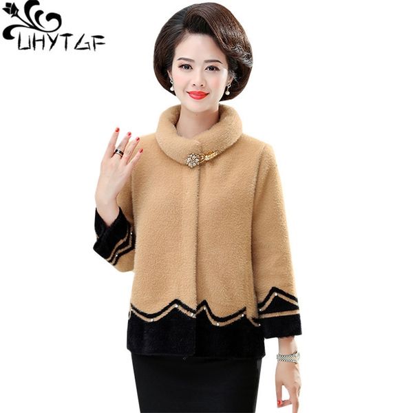 uhytgf winter coats women quality mink cashmere short wool coat diamond cashmere elegant women coat casual plus size 813 lj201106, Black
uhytgf winter coats women quality mink cashmere short wool coat diamond cashmere elegant women coat casual plus size 813 lj201106, Black