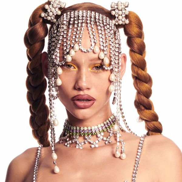 stonefans bridal hairpiece rhinestones forehead long tassel chain pearl water drop wedding crystal headdresses for band 220805, Slivery;golden
stonefans bridal hairpiece rhinestones forehead long tassel chain pearl water drop wedding crystal headdresses for band 220805, Slivery;golden