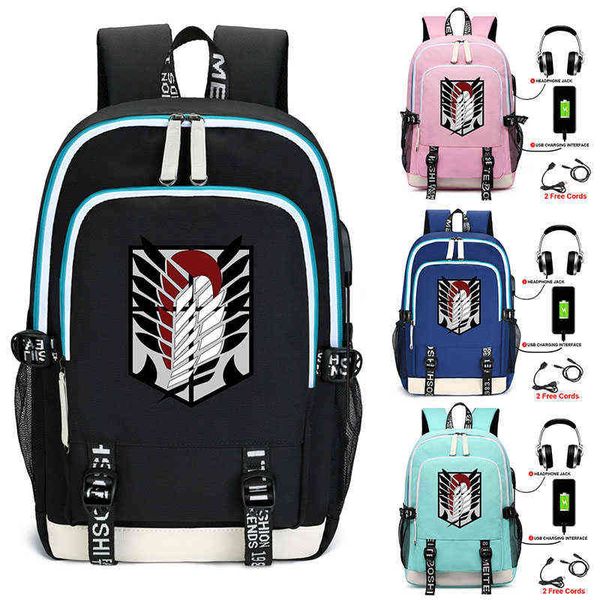 anime backpack attack on titan cartoon rucksack school bags for usb fashion port headphone travel universal book bag aa220316
anime backpack attack on titan cartoon rucksack school bags for usb fashion port headphone travel universal book bag aa220316