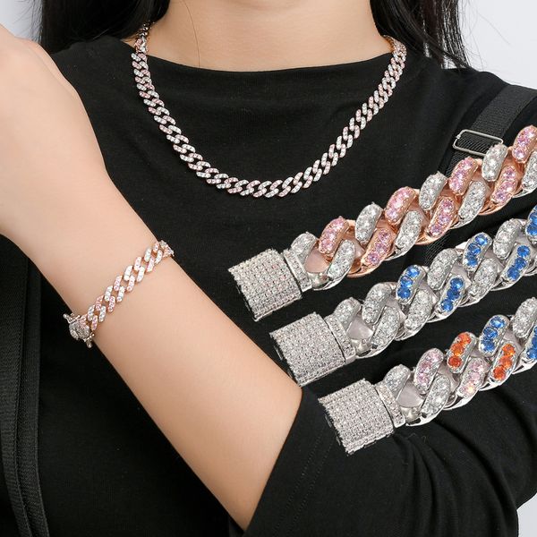 9-12mm bling big cuban link chain bracelet bangle for men and women iced out prong cz stone cubic zirconia hip hop chains grunge wristband p, Black
9-12mm bling big cuban link chain bracelet bangle for men and women iced out prong cz stone cubic zirconia hip hop chains grunge wristband p, Black