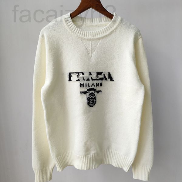 women's knits & tees designer 22 autumn new p family letter jacquard round neck long sleeve slim knit 3cki, White
women's knits & tees designer 22 autumn new p family letter jacquard round neck long sleeve slim knit 3cki, White