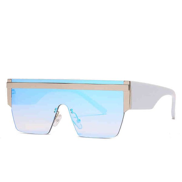 2022 new fashion men's and women's framels conjoined piece square frame sunglass, White;black
2022 new fashion men's and women's framels conjoined piece square frame sunglass, White;black