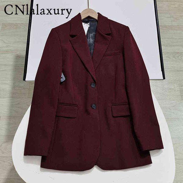 suit cnlalaxury dark red autumn woman casual vintage blazer long sleeves office, White;black
suit cnlalaxury dark red autumn woman casual vintage blazer long sleeves office, White;black