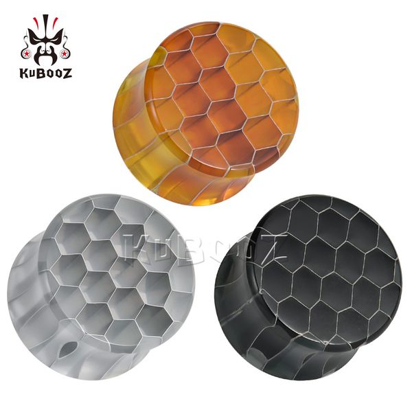 kubooz acrylic honeycomb pattern ear plugs tunnels piercing earring gauges body jewelry expanders wholesale 8mm to 16mm 40pcs, Silver
kubooz acrylic honeycomb pattern ear plugs tunnels piercing earring gauges body jewelry expanders wholesale 8mm to 16mm 40pcs, Silver