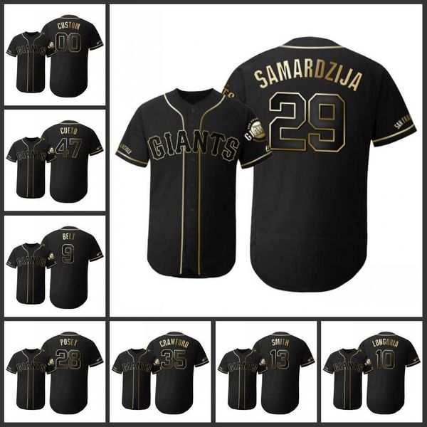 san francisco's giants's men women youth #35 brandon crawford 28 buster posey 10 evan longoria custom golden edition flex base jer, Black
san francisco's giants's men women youth #35 brandon crawford 28 buster posey 10 evan longoria custom golden edition flex base jer, Black