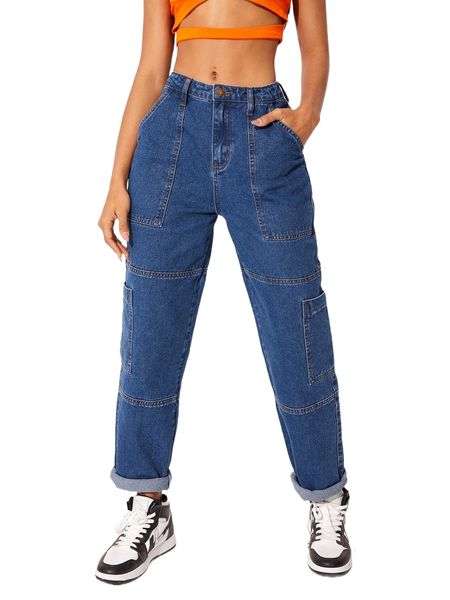 patch pocket contrast stitch jeans j3of#, Blue
patch pocket contrast stitch jeans j3of#, Blue