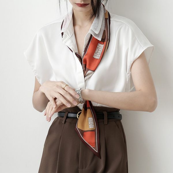 women's blouses & shirts summer new shirt retro chiffon white shirt ladies design niche short-sleeved temperament
women's blouses & shirts summer new shirt retro chiffon white shirt ladies design niche short-sleeved temperament