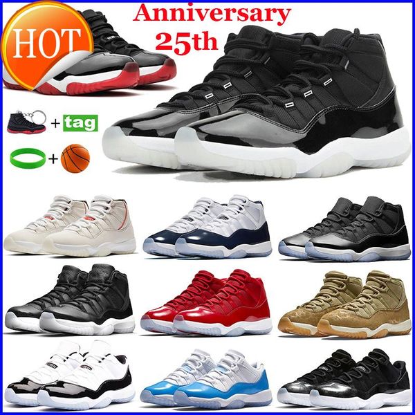 new 11 11s mens basketball shoes 25th anniversary low bred concord 45 cap and gown 72 -10 white metallic silver running sneakers
new 11 11s mens basketball shoes 25th anniversary low bred concord 45 cap and gown 72 -10 white metallic silver running sneakers