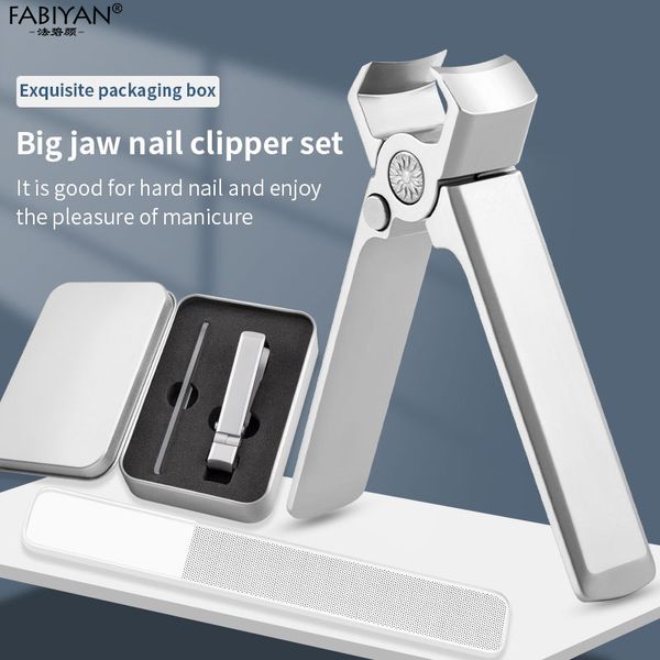 wide jaw nail clippers stainless steel manicure cutter thick hard toenail fingernail scissors trimmer tools 220705
wide jaw nail clippers stainless steel manicure cutter thick hard toenail fingernail scissors trimmer tools 220705