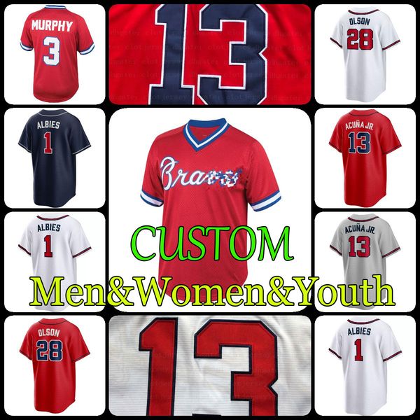 2022 dansby swanson baseball jerseys 13 ronald acuna jr. 27 austin riley 1 ozzie albies 28 matt olson jersey custom men women youth chipper, Blue;black
2022 dansby swanson baseball jerseys 13 ronald acuna jr. 27 austin riley 1 ozzie albies 28 matt olson jersey custom men women youth chipper, Blue;black