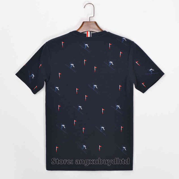 genuine tb thom men's t shirts ski embroidery summer new short sleeve t-shirt fashion pullover round neck slim fit pure cotton outdoor, White;black
genuine tb thom men's t shirts ski embroidery summer new short sleeve t-shirt fashion pullover round neck slim fit pure cotton outdoor, White;black