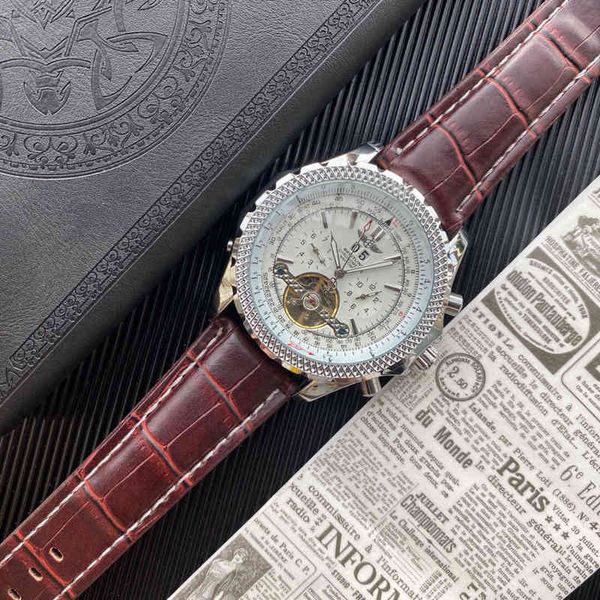 boutique mens watch multifunctional mechanical five needle large flywheel leisure business, Slivery;brown
boutique mens watch multifunctional mechanical five needle large flywheel leisure business, Slivery;brown