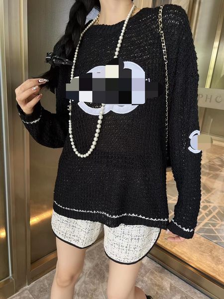 72 2022 milan runway summer brand same long sleeve women's crew neck womens qian, White
72 2022 milan runway summer brand same long sleeve women's crew neck womens qian, White