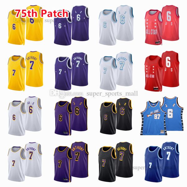 printed 75th patch city basketball jerseys 6 james 7 carmelo 22 khris anthony middleton jersey color white blue black yellow purple mens siz, Black;red
printed 75th patch city basketball jerseys 6 james 7 carmelo 22 khris anthony middleton jersey color white blue black yellow purple mens siz, Black;red