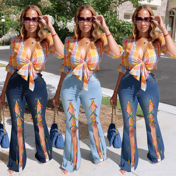women's jeans fashion trend personality split tie denim women's pants wholesale, Blue
women's jeans fashion trend personality split tie denim women's pants wholesale, Blue