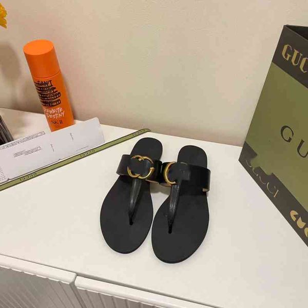 slippers summer open toe fairy style leather metal buckle clip foot sandals women's flat double g herringbone, Black
slippers summer open toe fairy style leather metal buckle clip foot sandals women's flat double g herringbone, Black