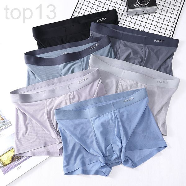 men's shorts designer solid color men's underwear cotton flat pants ice silk traceless mesh summer thin breathable boxer vx0o, White;black
men's shorts designer solid color men's underwear cotton flat pants ice silk traceless mesh summer thin breathable boxer vx0o, White;black