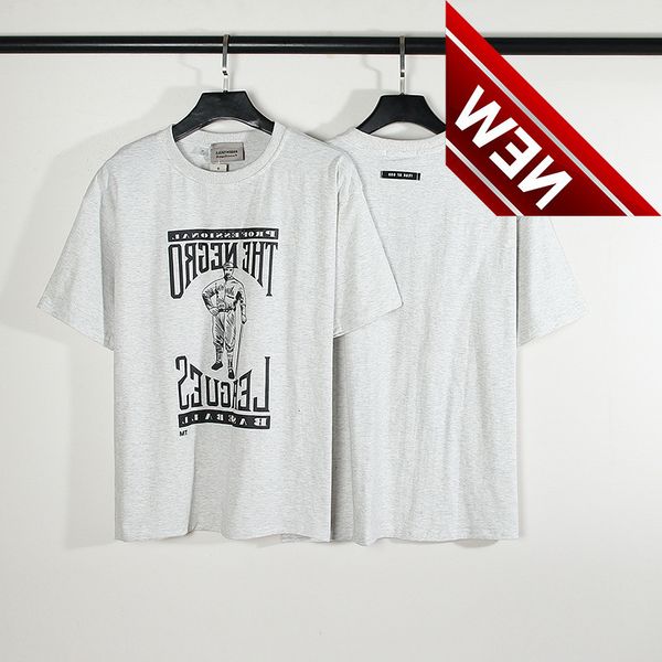2022 summer essentials season 7 black baseball flocking print league men's short sleeve t-shirt, White;black