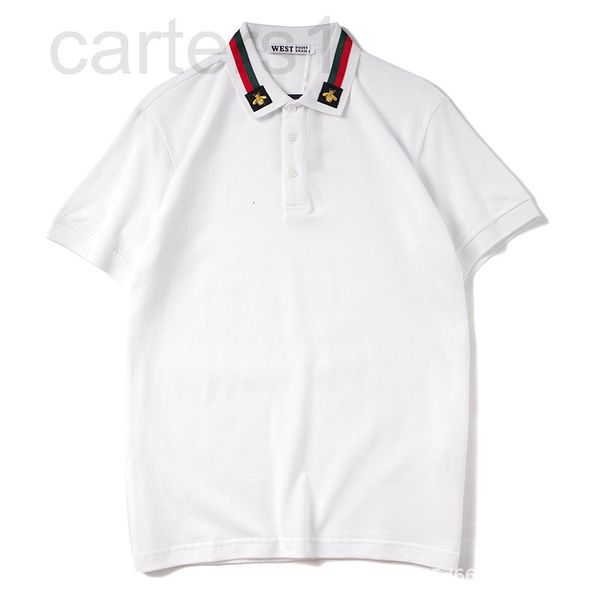 men's t-shirts designer summer embroidery bee pearl pure cotton polo shirt yarn dyed belt men's fashion brand women's lovers, White;black
men's t-shirts designer summer embroidery bee pearl pure cotton polo shirt yarn dyed belt men's fashion brand women's lovers, White;black