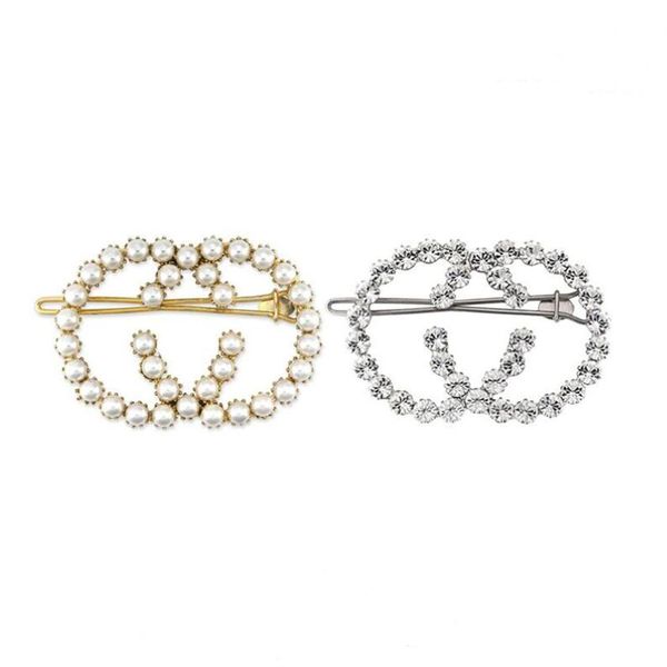 new arrival crystal pearl letters hair clips for fashion women accessories classic designer jewelry213s, Golden;silver
new arrival crystal pearl letters hair clips for fashion women accessories classic designer jewelry213s, Golden;silver