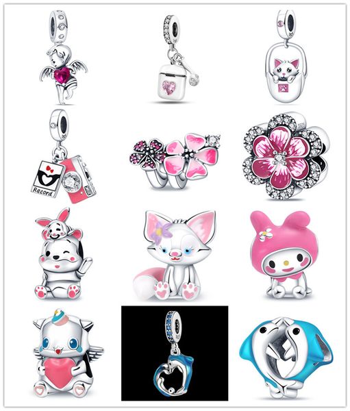 sterling silver loose beads cute pink girly pet flower butterfly beaded charm pendant for pandora charm bracelet 925 necklace fashion diy ld, Black
sterling silver loose beads cute pink girly pet flower butterfly beaded charm pendant for pandora charm bracelet 925 necklace fashion diy ld, Black