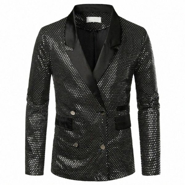 men's blazer tide fashion formal office business slim fit single button glitter sequins suit for male long sleeve coat jacket suits & h, White;black
men's blazer tide fashion formal office business slim fit single button glitter sequins suit for male long sleeve coat jacket suits & h, White;black