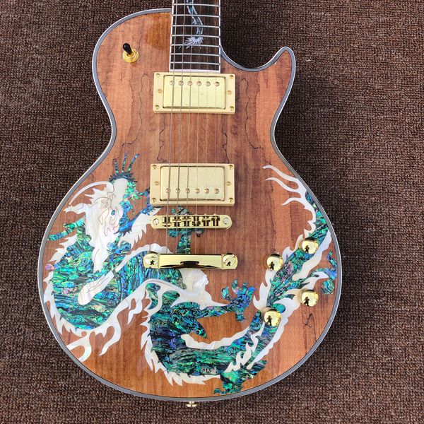 2022 electric guitar dragon inlay fingerboard quilted decaying wood gold hardware some of picture
2022 electric guitar dragon inlay fingerboard quilted decaying wood gold hardware some of picture