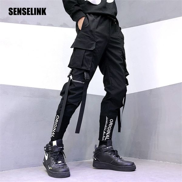 men's cargo pants hip-hop multi-pocket jogger black streetwear ribbons fashion sweatpants harem casual 220323
men's cargo pants hip-hop multi-pocket jogger black streetwear ribbons fashion sweatpants harem casual 220323