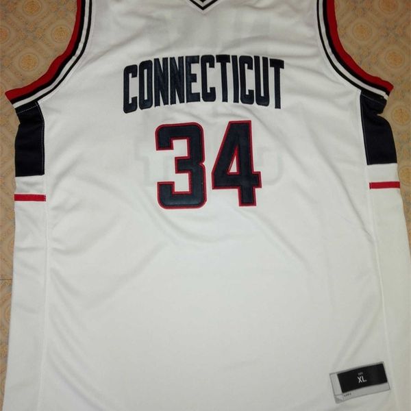 sjzl98 34 ray allen connecticut huskies 1996 throwback blue white embroidery stitched any name and number, Black
sjzl98 34 ray allen connecticut huskies 1996 throwback blue white embroidery stitched any name and number, Black