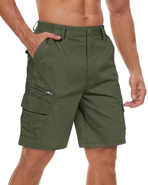 men's cotton flat shorts classic-fit golf shorts casual cargo shorts with 7 pockets i9ba#, White;black
men's cotton flat shorts classic-fit golf shorts casual cargo shorts with 7 pockets i9ba#, White;black