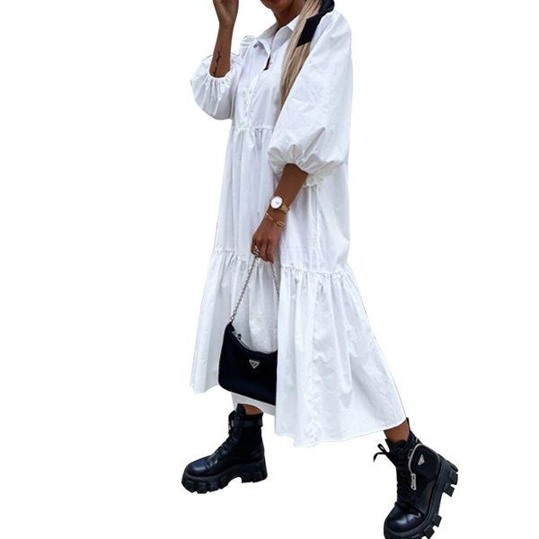 oversize long dress women lantern half sleeve butterfly female summer sweet ladies clothes, Black;gray
oversize long dress women lantern half sleeve butterfly female summer sweet ladies clothes, Black;gray