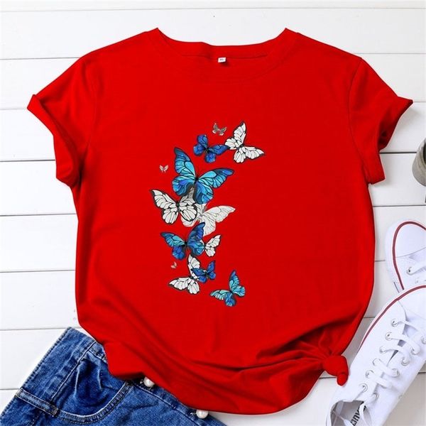 women summer t-shirt short sleeve 100% cotton versatile t shirts female fashion graphic clothes ladies tees 220511, White
women summer t-shirt short sleeve 100% cotton versatile t shirts female fashion graphic clothes ladies tees 220511, White
