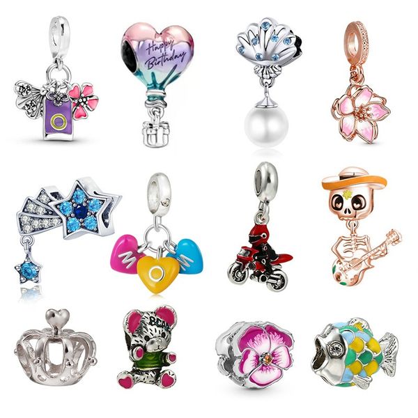 fits pandora bracelets 20pcs silver mom fish bear crown shell pearl star flower pansy charm bead fit pandora charms bracelet beads 925 sterl, Black
fits pandora bracelets 20pcs silver mom fish bear crown shell pearl star flower pansy charm bead fit pandora charms bracelet beads 925 sterl, Black