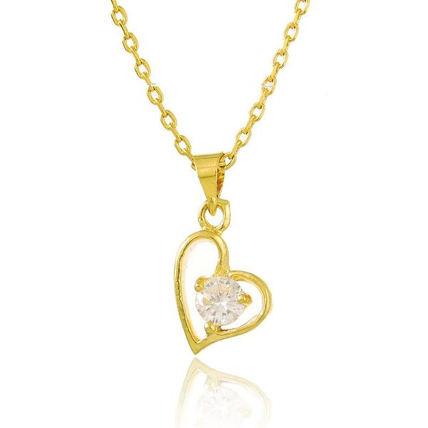 chokers pure gold 24k necklace plating love heart zircon crystal pendant 2mm women's wedding jewelry gift, Silver
chokers pure gold 24k necklace plating love heart zircon crystal pendant 2mm women's wedding jewelry gift, Silver