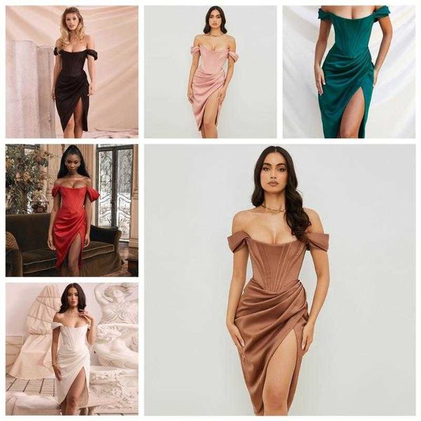 fashion-casual dresses satin bodycon dress women party arrivals midi house of cb celebrity evening club, Black;gray
fashion-casual dresses satin bodycon dress women party arrivals midi house of cb celebrity evening club, Black;gray