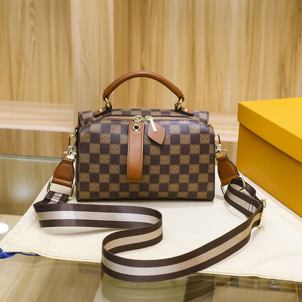 designer bag crossbody boston bag with luxurious leather and chain gold buckle classic flap 25cm