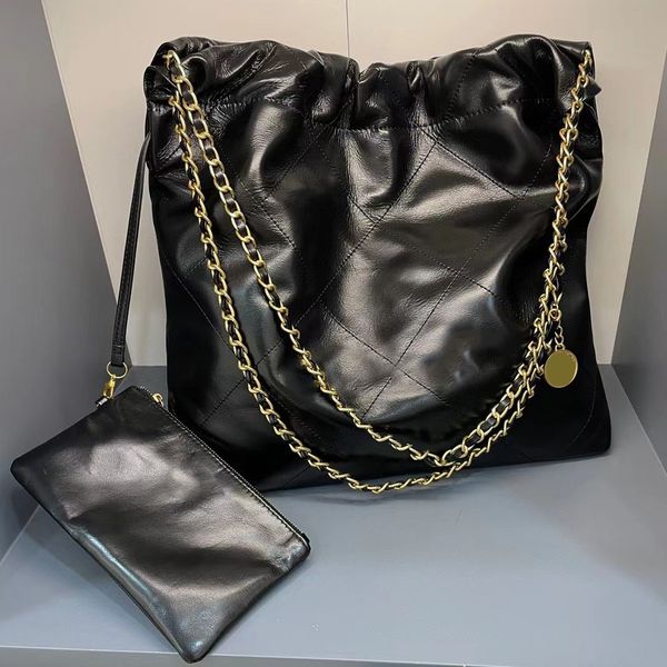 22ss f/w france womens classic black calfskin 22 shopping bags gold metal hardware matelasse chain shoulder purse with coin charm purse desi
22ss f/w france womens classic black calfskin 22 shopping bags gold metal hardware matelasse chain shoulder purse with coin charm purse desi