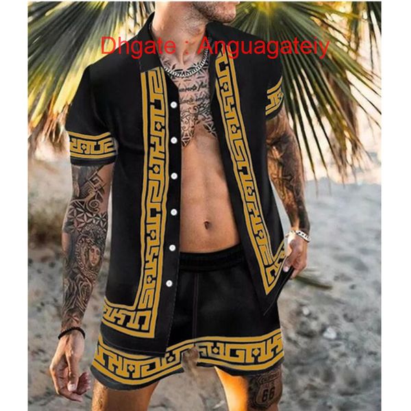 casual summer men's shirts luxury men tracksuits hawaiian sets printing short sleeve button shirt fashion beach shorts tees streetwear, White;black
casual summer men's shirts luxury men tracksuits hawaiian sets printing short sleeve button shirt fashion beach shorts tees streetwear, White;black