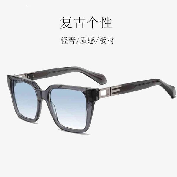 sunglasses trendy men's large frame uv resistant casual personalized square metal leg plate jmmi, White;black
sunglasses trendy men's large frame uv resistant casual personalized square metal leg plate jmmi, White;black