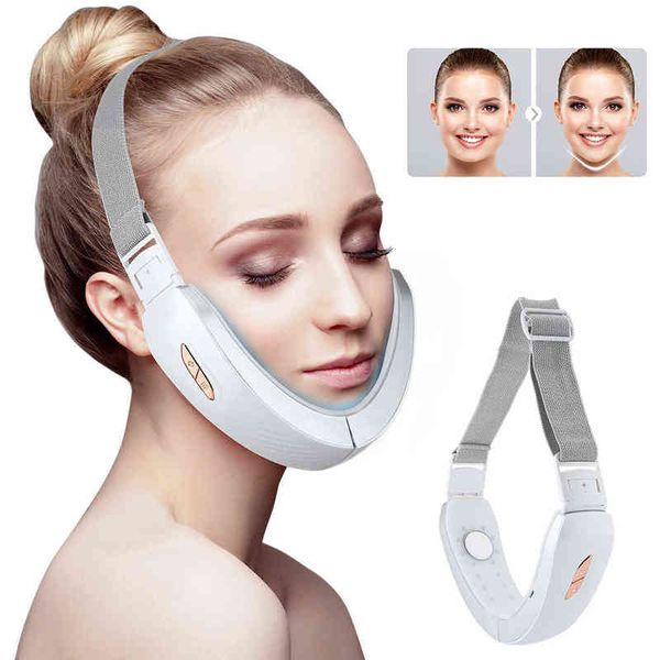 micro current face slimming beauty instrument massage lift and tighten v masseter double chin220505