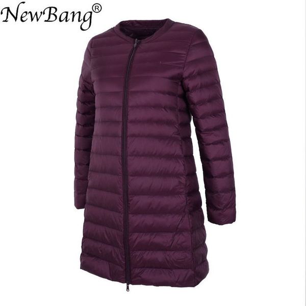 bang long ultra light down jacket women collarless coat with zipper feather outwear slim female windbreaker 201103, Black
bang long ultra light down jacket women collarless coat with zipper feather outwear slim female windbreaker 201103, Black
