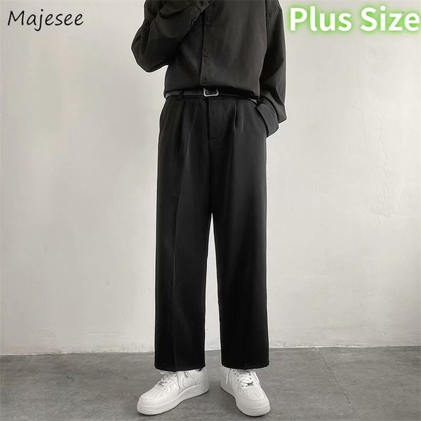 men black casual pants straight anklelength wide leg drape streetwear loose mens trousers plus size s3xl autumn pantalones 220810
men black casual pants straight anklelength wide leg drape streetwear loose mens trousers plus size s3xl autumn pantalones 220810
