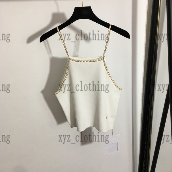 high-end womens vest t shirts small fragrance chain camisole 2022ss summer suspender knitted t-shirts, White
high-end womens vest t shirts small fragrance chain camisole 2022ss summer suspender knitted t-shirts, White