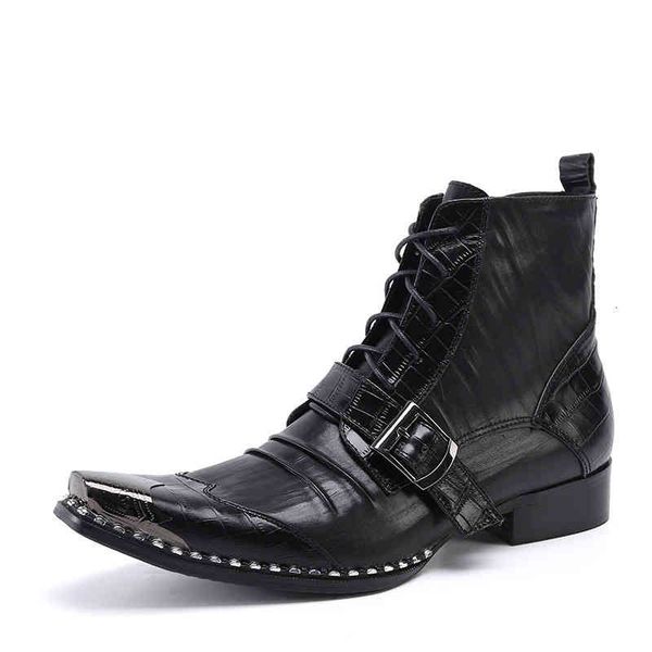 boots personality trend men's leather boots fashion brand shoes korean version lace up chelsea, Black
boots personality trend men's leather boots fashion brand shoes korean version lace up chelsea, Black
