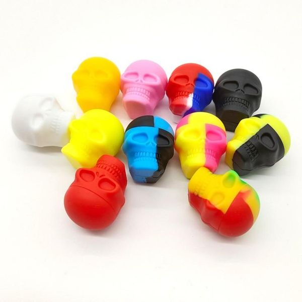 3ml skull design mini silicone jars non-stick smoking container for wax slick oil storage vaporizer dab wholesale
3ml skull design mini silicone jars non-stick smoking container for wax slick oil storage vaporizer dab wholesale