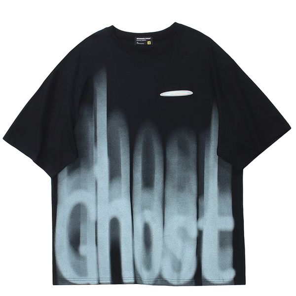 men hip hop t shirt streetwear harajuku vintage ghost letter graphic tshirt summer short sleeve tshirt cotton tees 220608, White;black
men hip hop t shirt streetwear harajuku vintage ghost letter graphic tshirt summer short sleeve tshirt cotton tees 220608, White;black